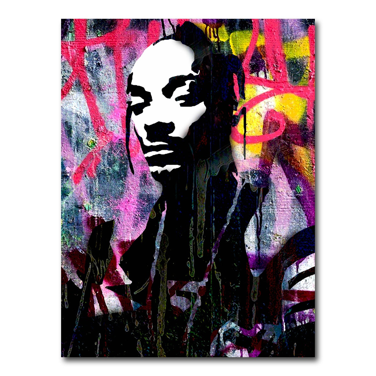 AUTO-MOCKUP WHITE | snoop rap | 1 Piece | Gallery Wrap Canvas | group=3x4