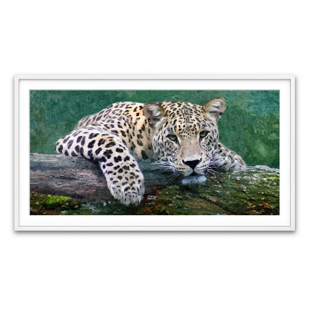 Framed Print 2x1 White