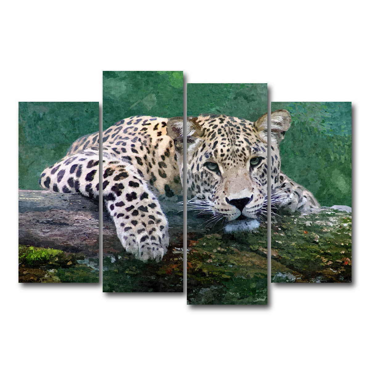 AUTO-MOCKUP WHITE | snow leopard | 4 Piece | Gallery Wrap Canvas | group=4_normal