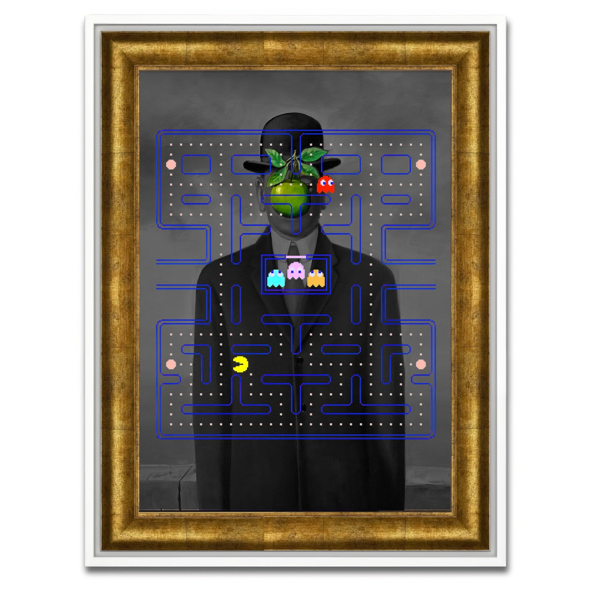 AUTO-MOCKUP WHITE | son of pacman | 1 Piece | White Framed Canvas | group=3x4