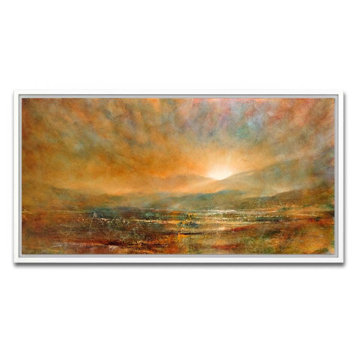 AUTO-MOCKUP WHITE | sonnenaufgang | 1 Piece | White Framed Canvas | group=2x1