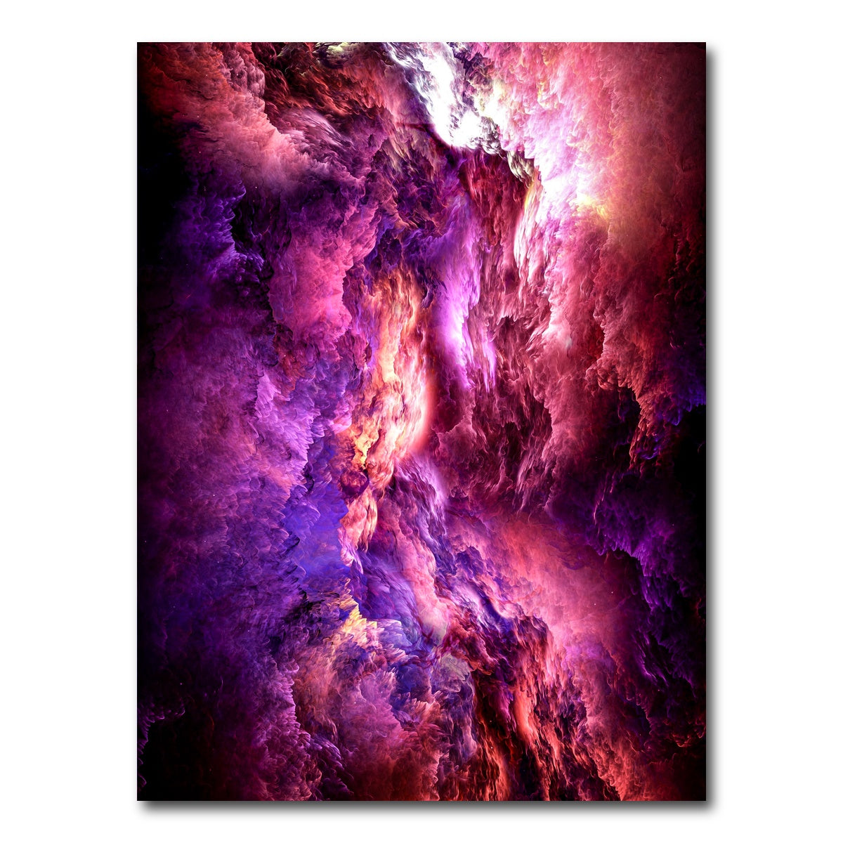 AUTO-MOCKUP WHITE | space dust nebula Red | 1 Piece | Gallery Wrap Canvas | group=3x4