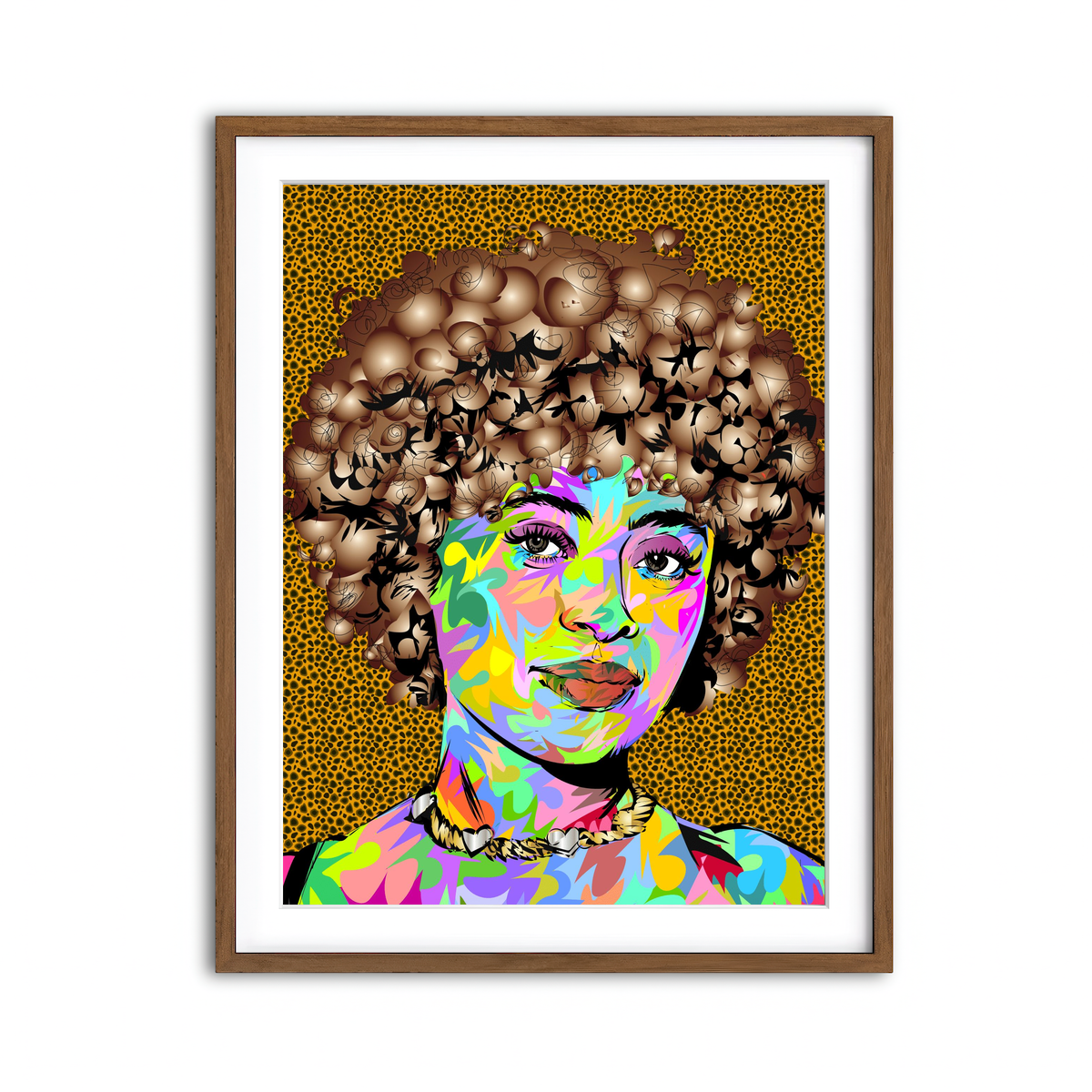 Framed Print 3x4 Walnut