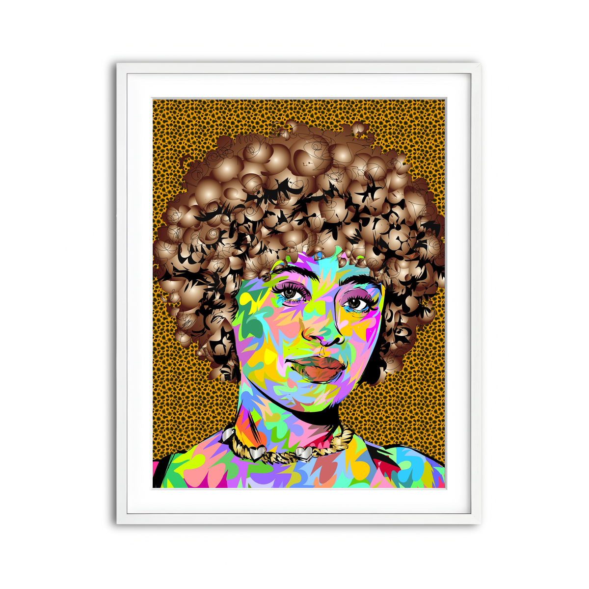Framed Print 3x4 White