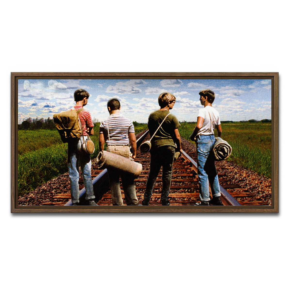 AUTO-MOCKUP WHITE | stand by me | 1 Piece | Walnut Framed Canvas | group=2x1