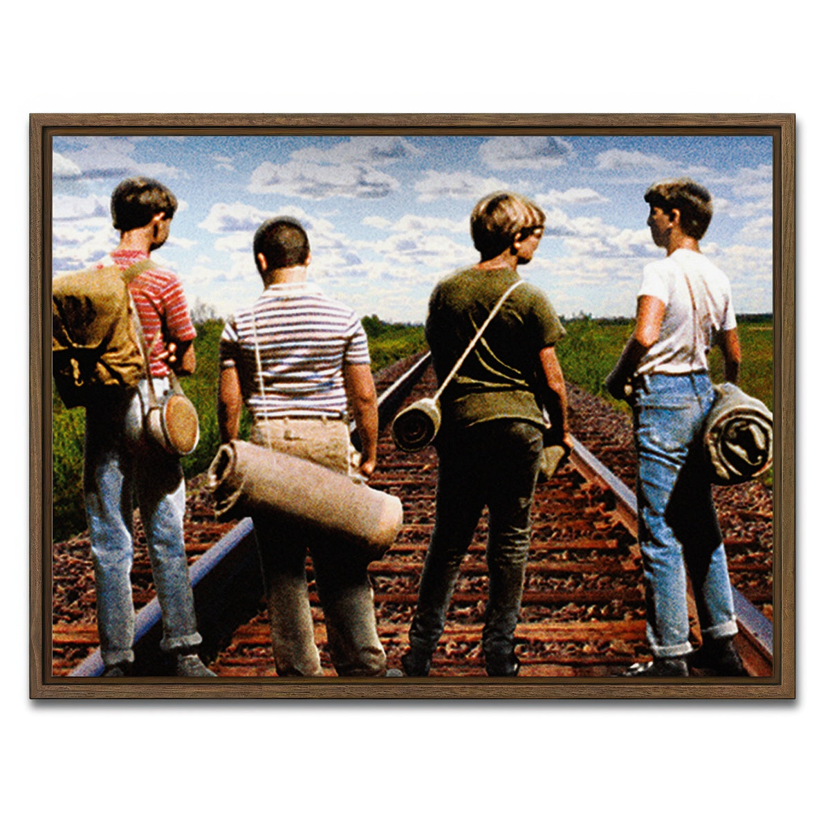 AUTO-MOCKUP WHITE | stand by me | 1 Piece | Walnut Framed Canvas | group=4x3