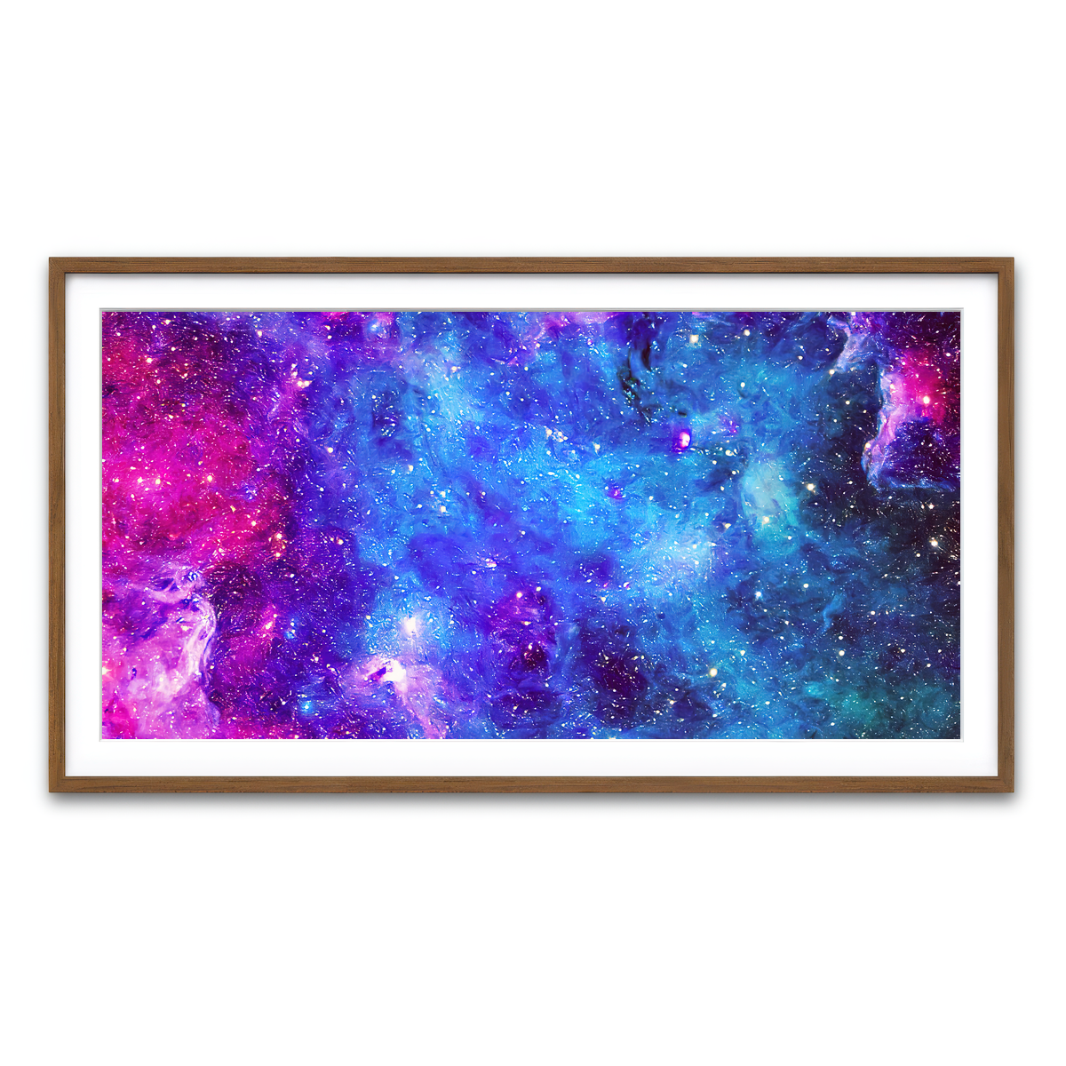 Framed Print 2x1 Walnut