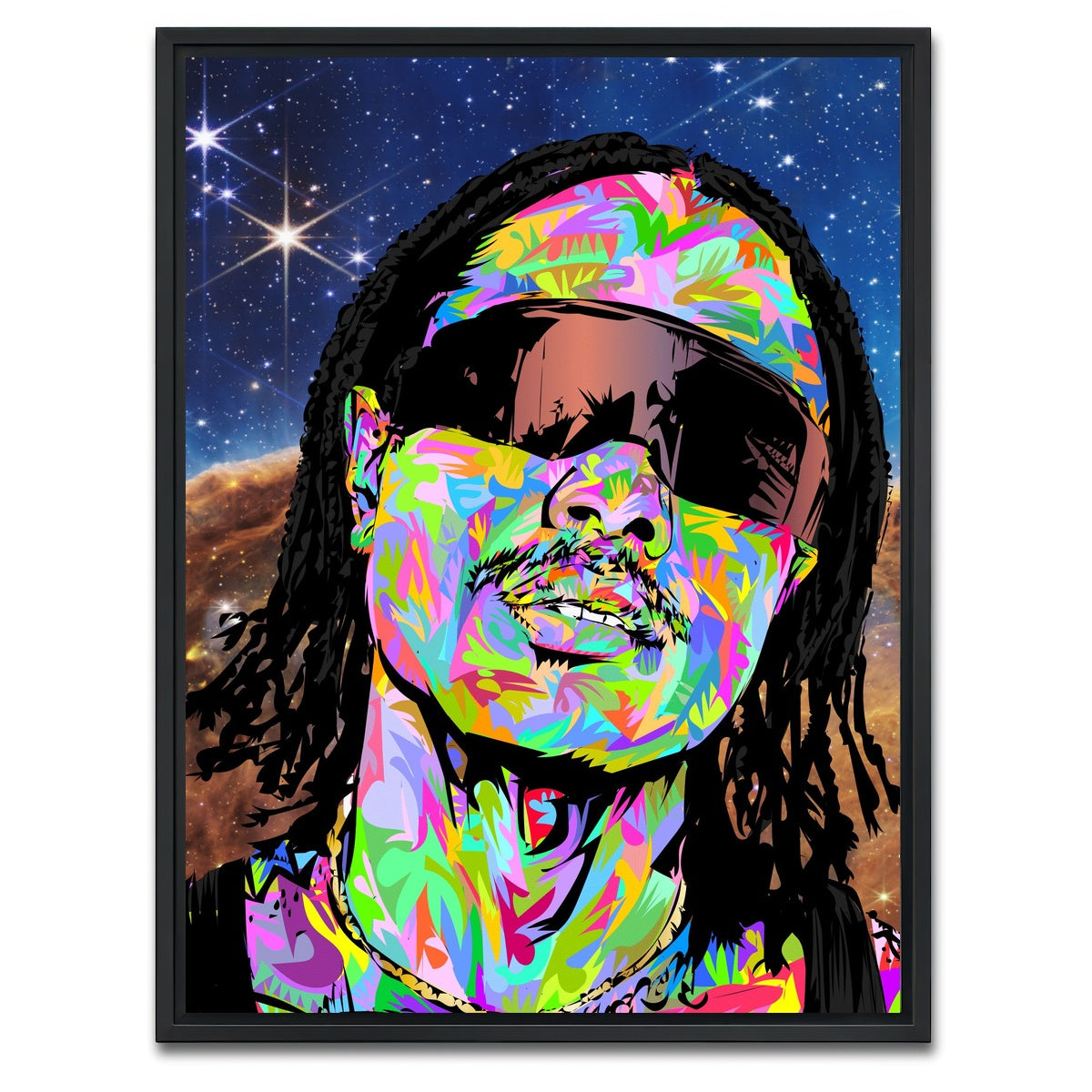 AUTO-MOCKUP WHITE | steve lacy | 1 Piece | Black Framed Canvas | group=3x4