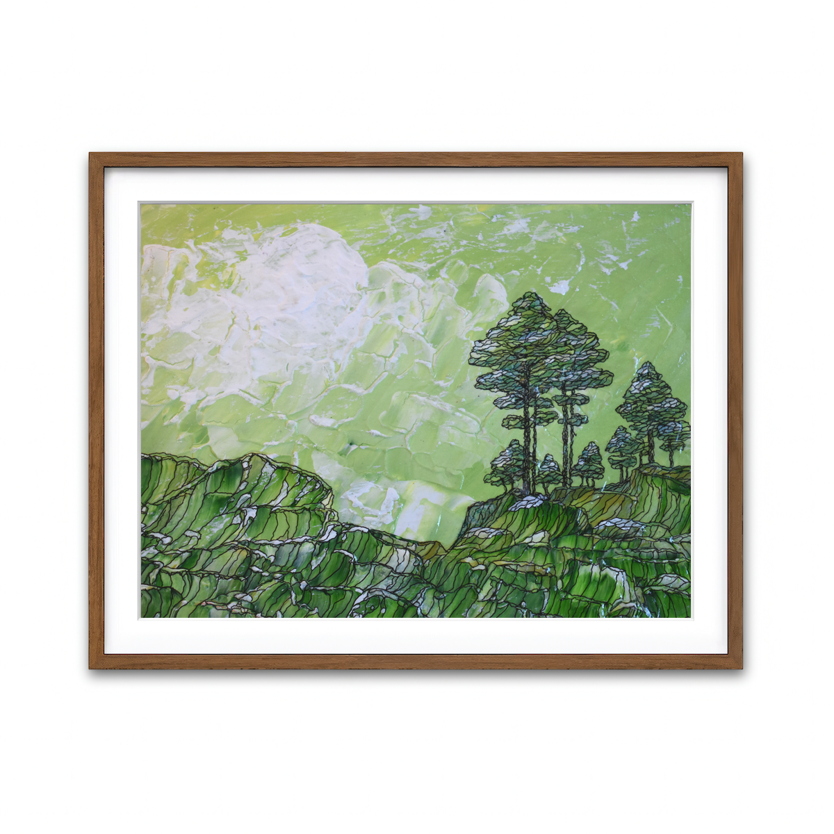 Framed Print 4x3 Walnut