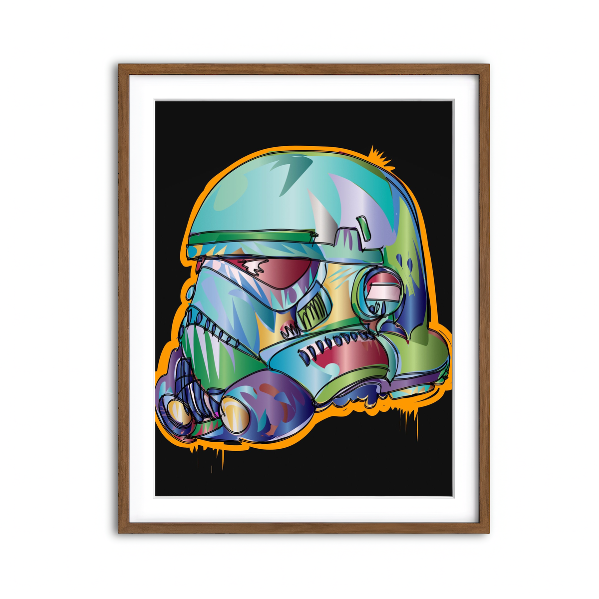 Framed Print 3x4 Walnut