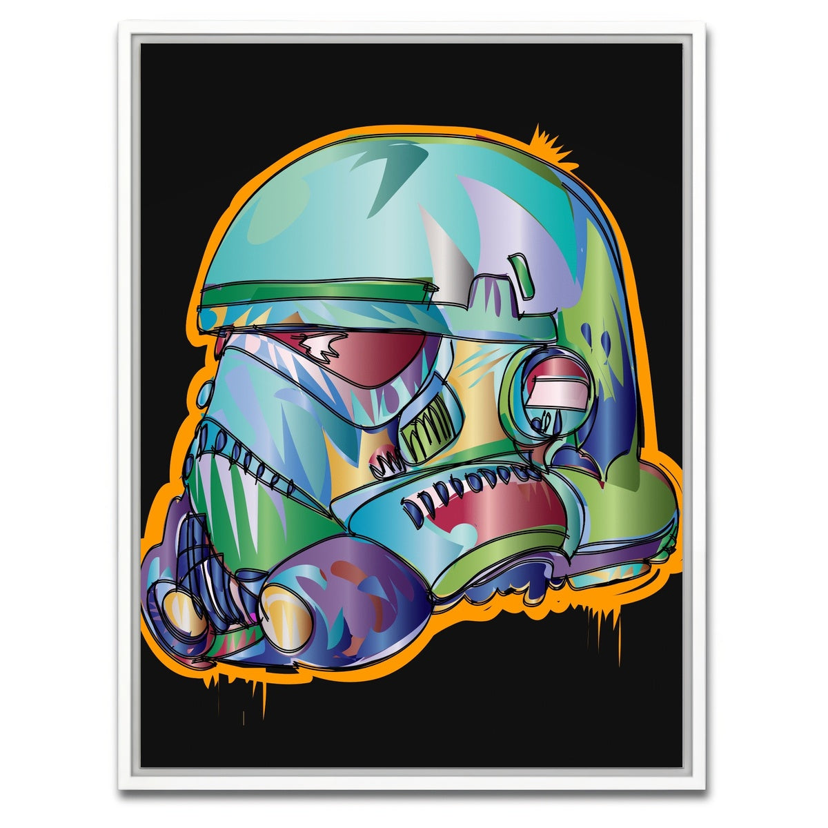 AUTO-MOCKUP WHITE | stormtrooper | 1 Piece | White Framed Canvas | group=3x4