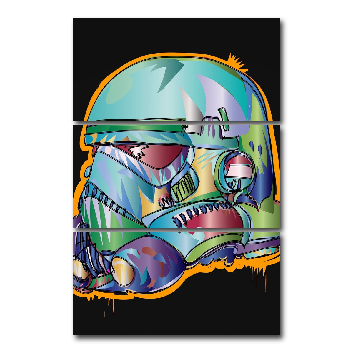 AUTO-MOCKUP WHITE | stormtrooper | 3 Piece | Gallery Wrap Canvas | group=12x24_stacked