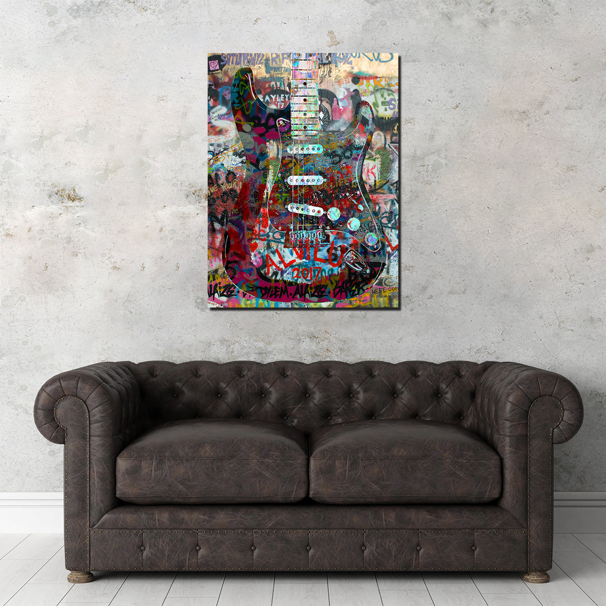 Strat Heavy Graffiti Wall Art