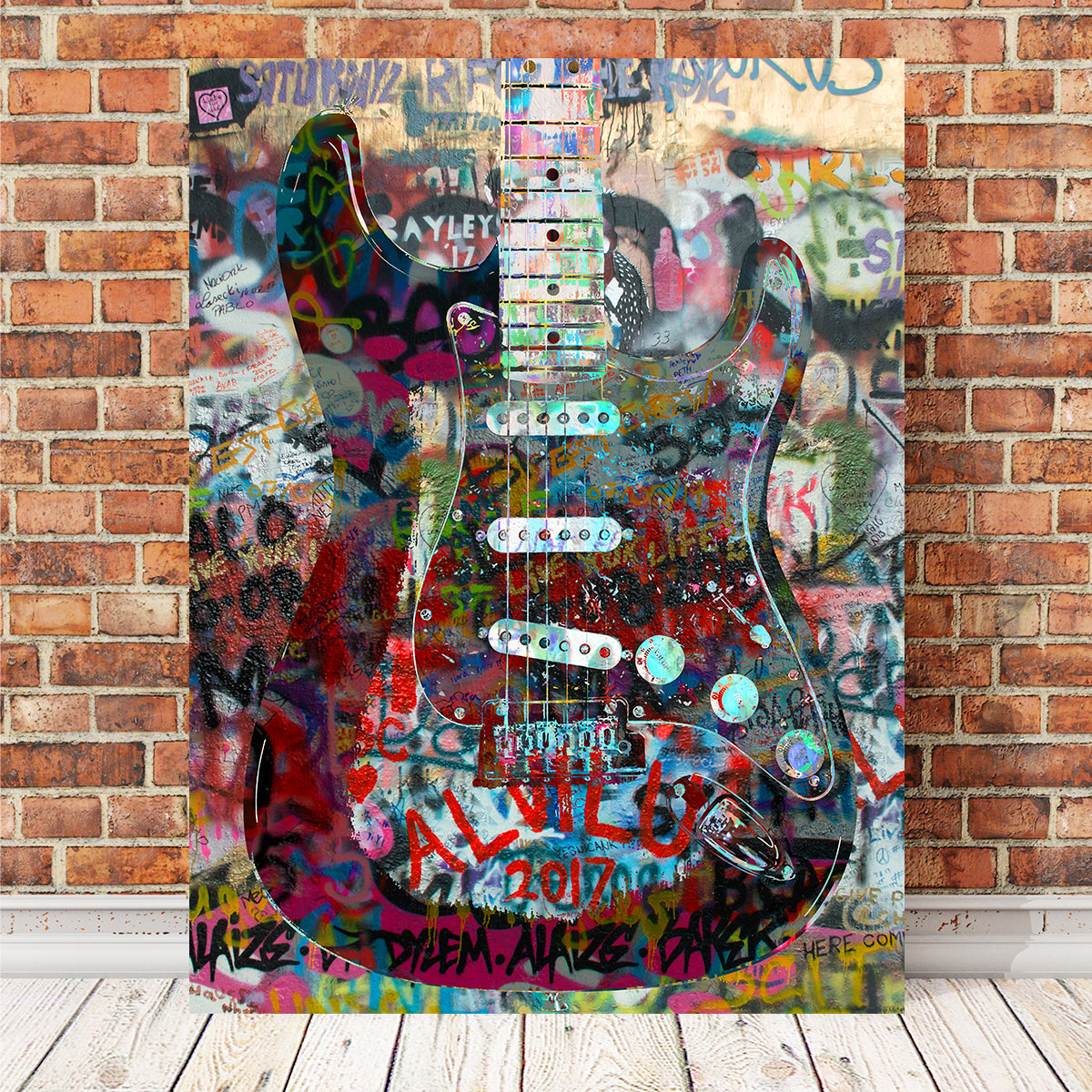 Strat Heavy Graffiti Wall Art