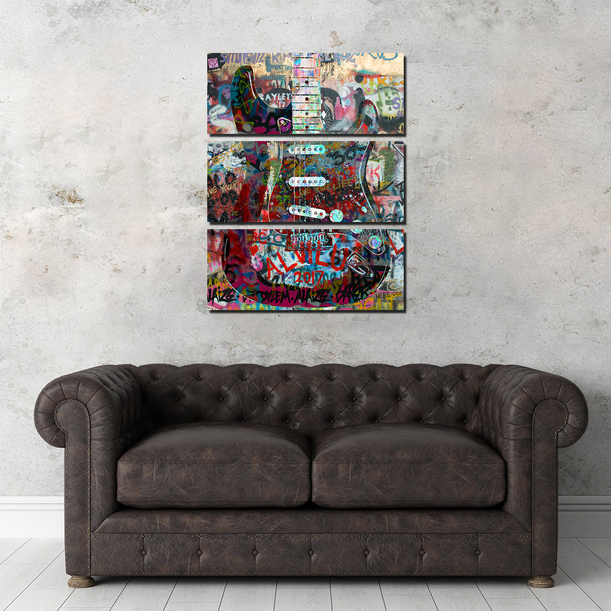Strat Heavy Graffiti Wall Art