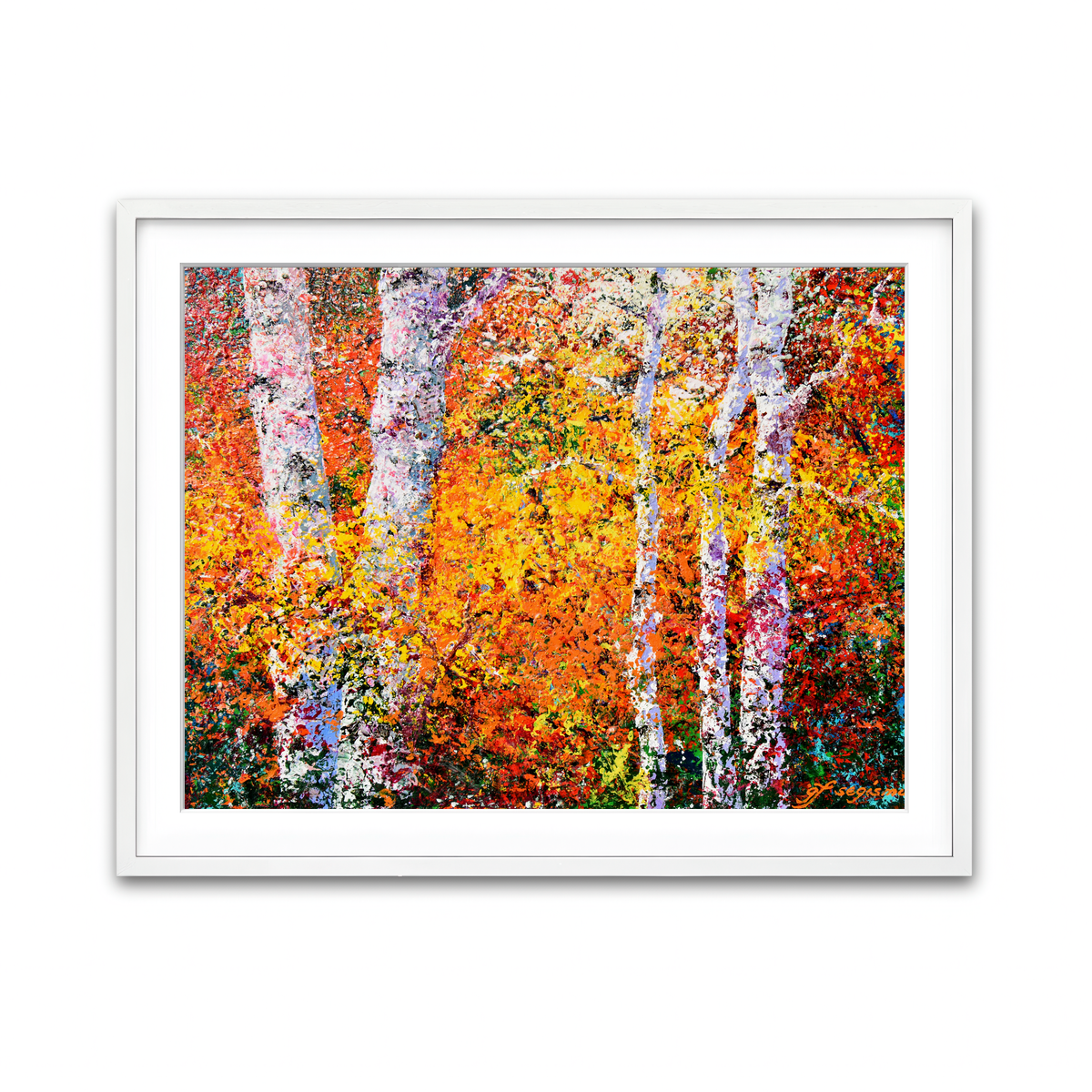 Framed Print 4x3 White