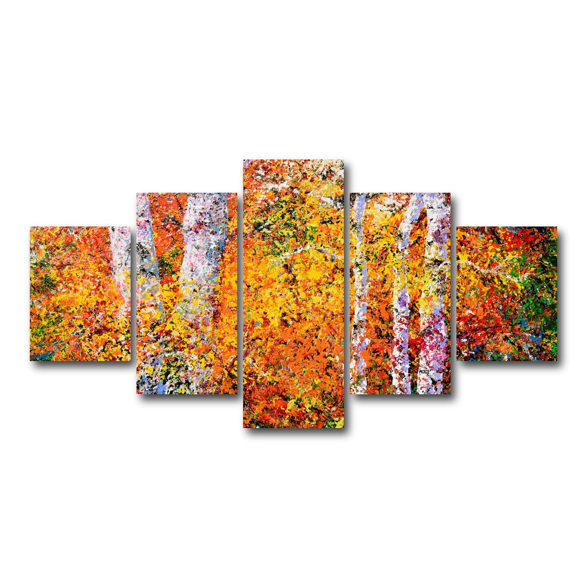 AUTO-MOCKUP WHITE | strength amongst colors | 5 Piece | Gallery Wrap Canvas | group=5_short