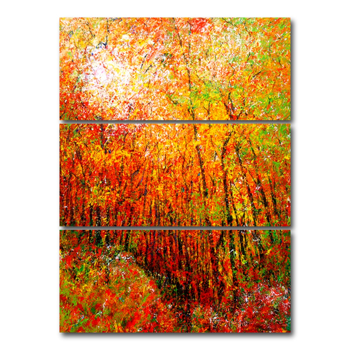 AUTO-MOCKUP WHITE | sunlit | 3 Piece | Gallery Wrap Canvas | group=8x18_stacked