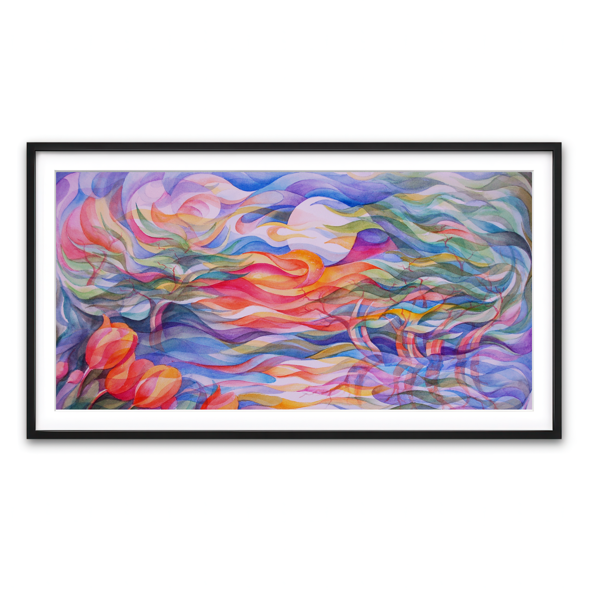 Framed Print 2x1 Black