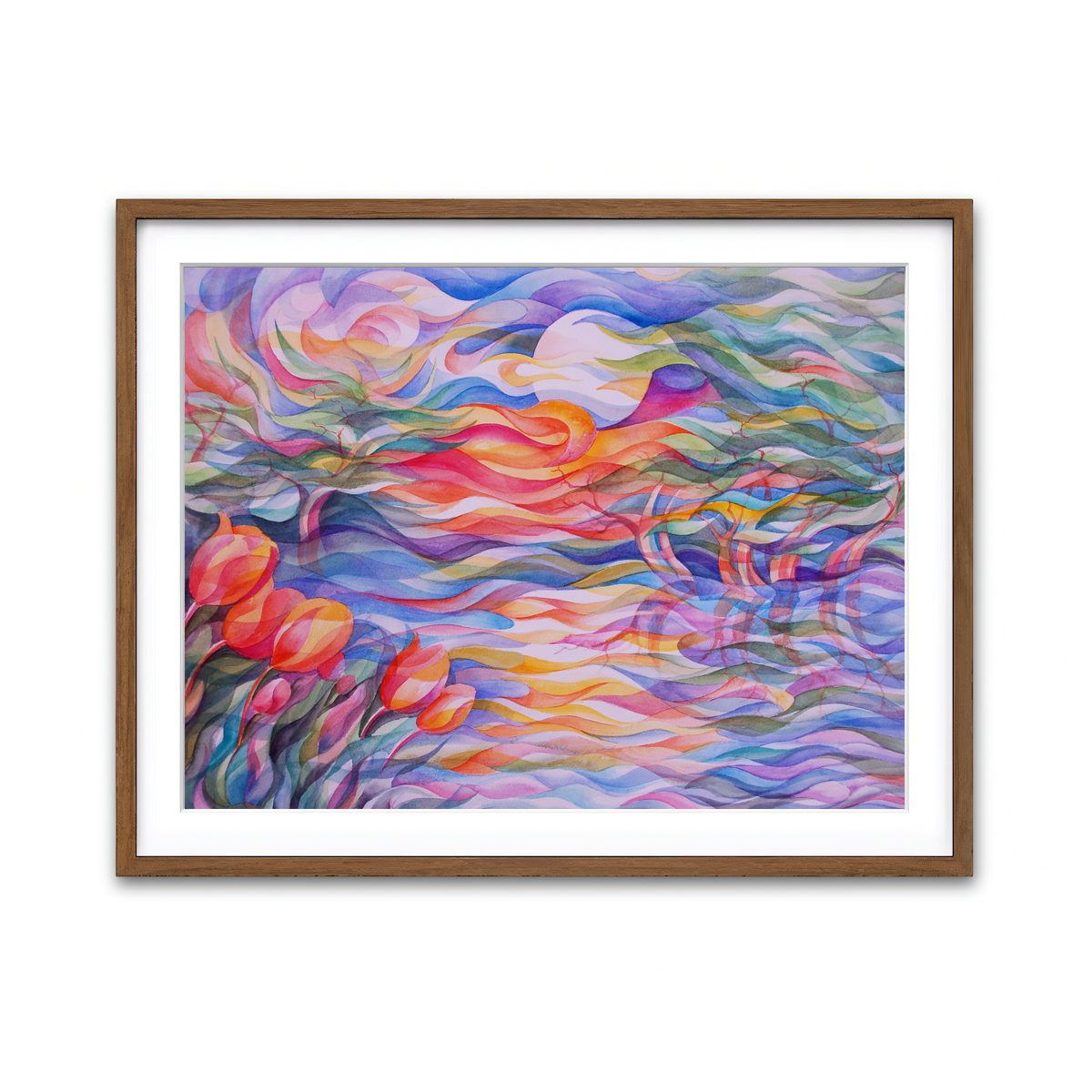 Framed Print 4x3 Walnut