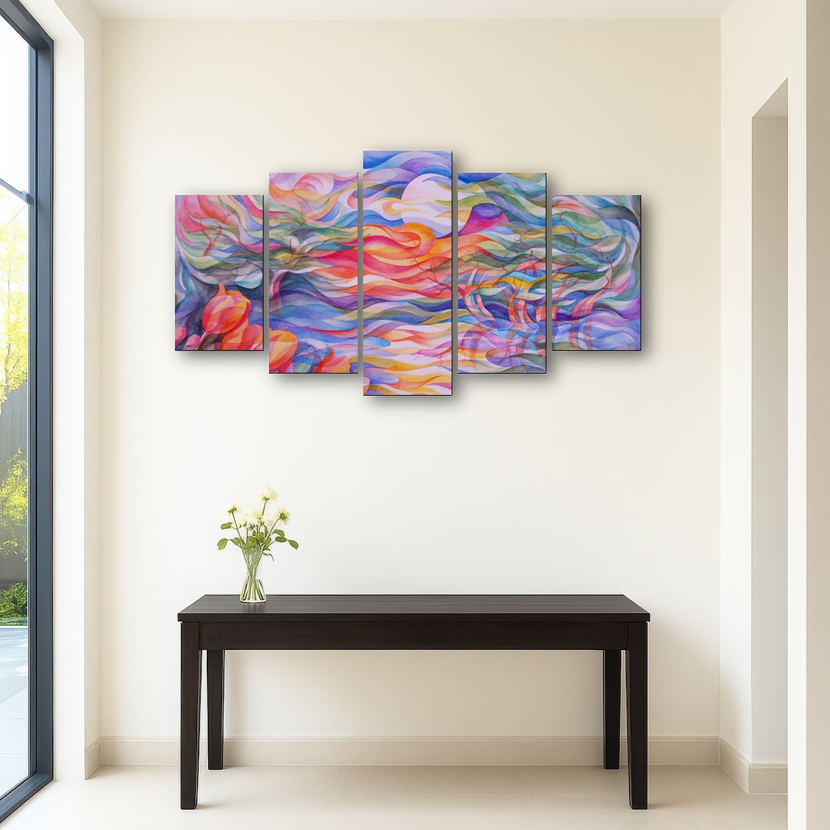 AUTO-MOCKUP ROOM | sunset tulips