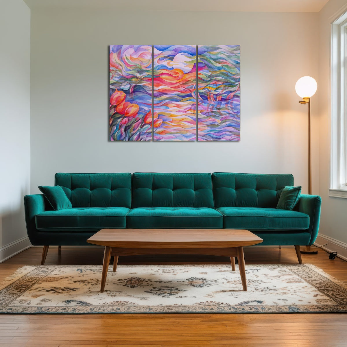 AUTO-MOCKUP ROOM | sunset tulips