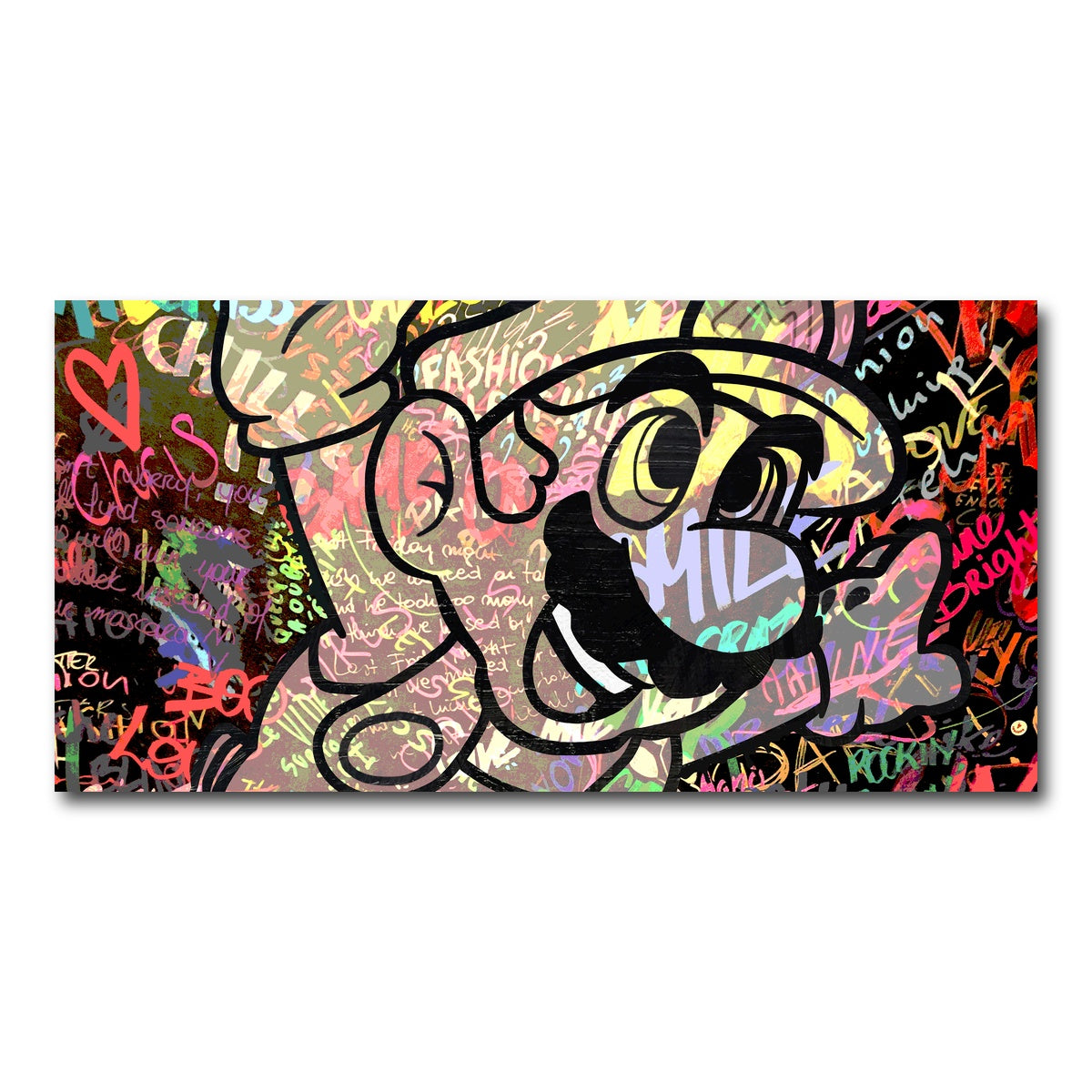 AUTO-MOCKUP WHITE | super mario | 1 Piece | Gallery Wrap Canvas | group=2x1