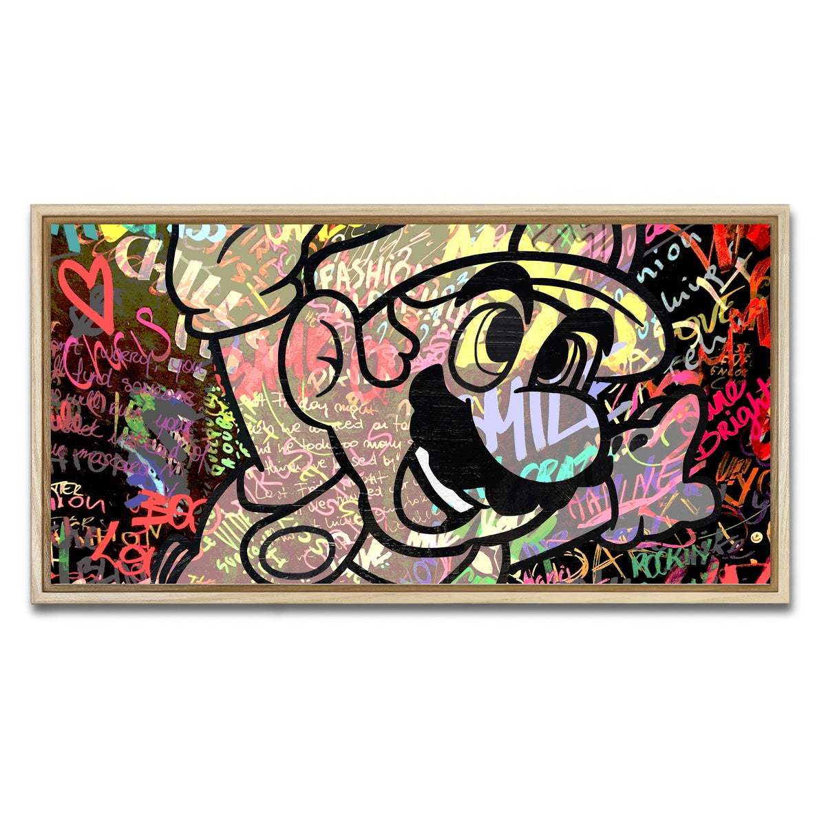 AUTO-MOCKUP WHITE | super mario | 1 Piece | Natural Framed Canvas | group=2x1