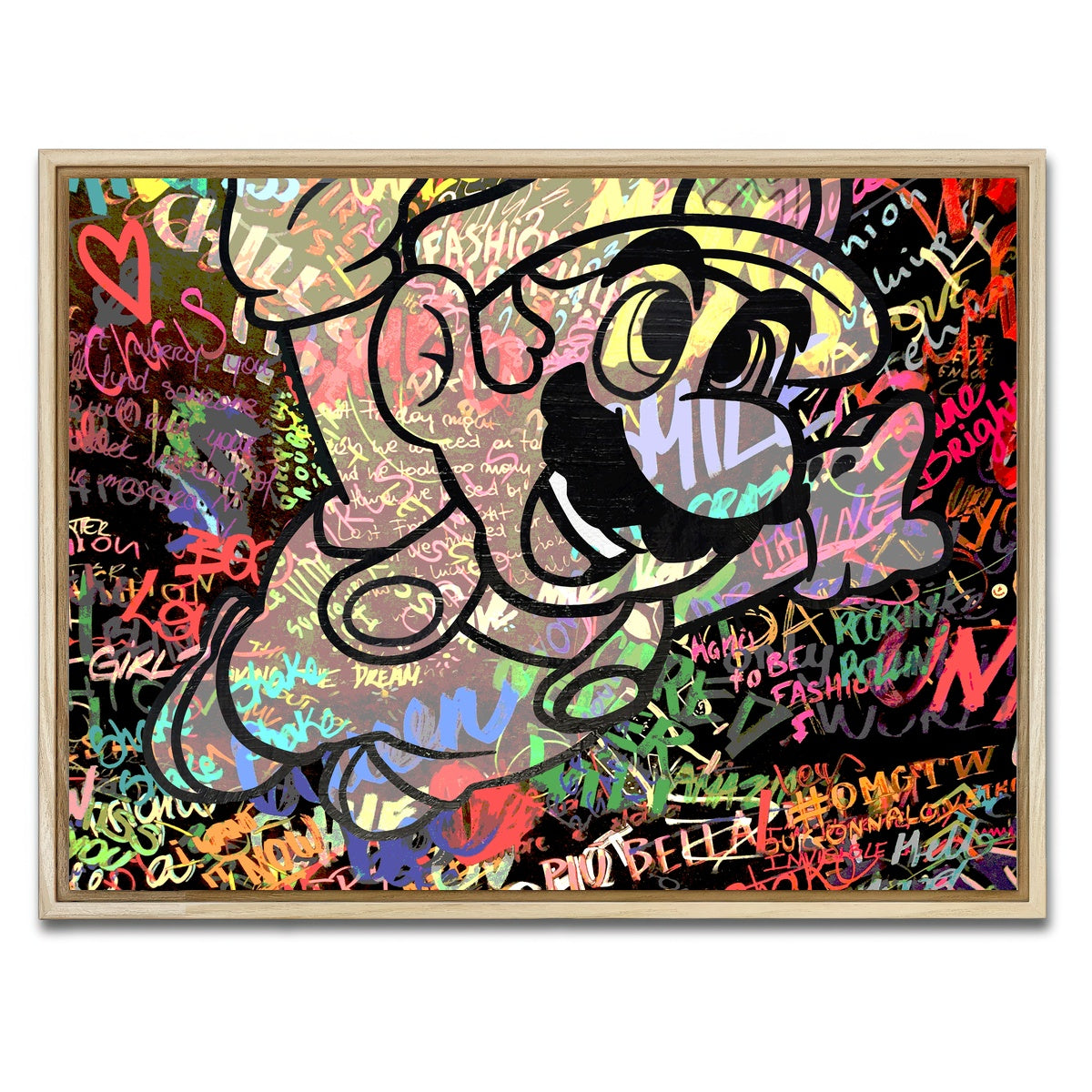 AUTO-MOCKUP WHITE | super mario | 1 Piece | Natural Framed Canvas | group=4x3