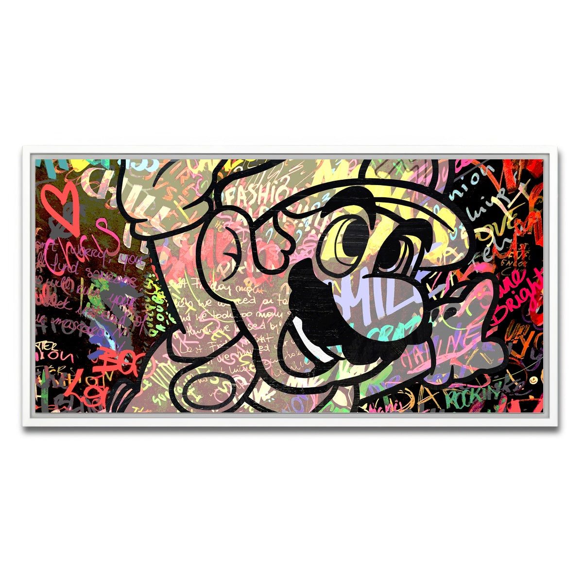 AUTO-MOCKUP WHITE | super mario | 1 Piece | White Framed Canvas | group=2x1