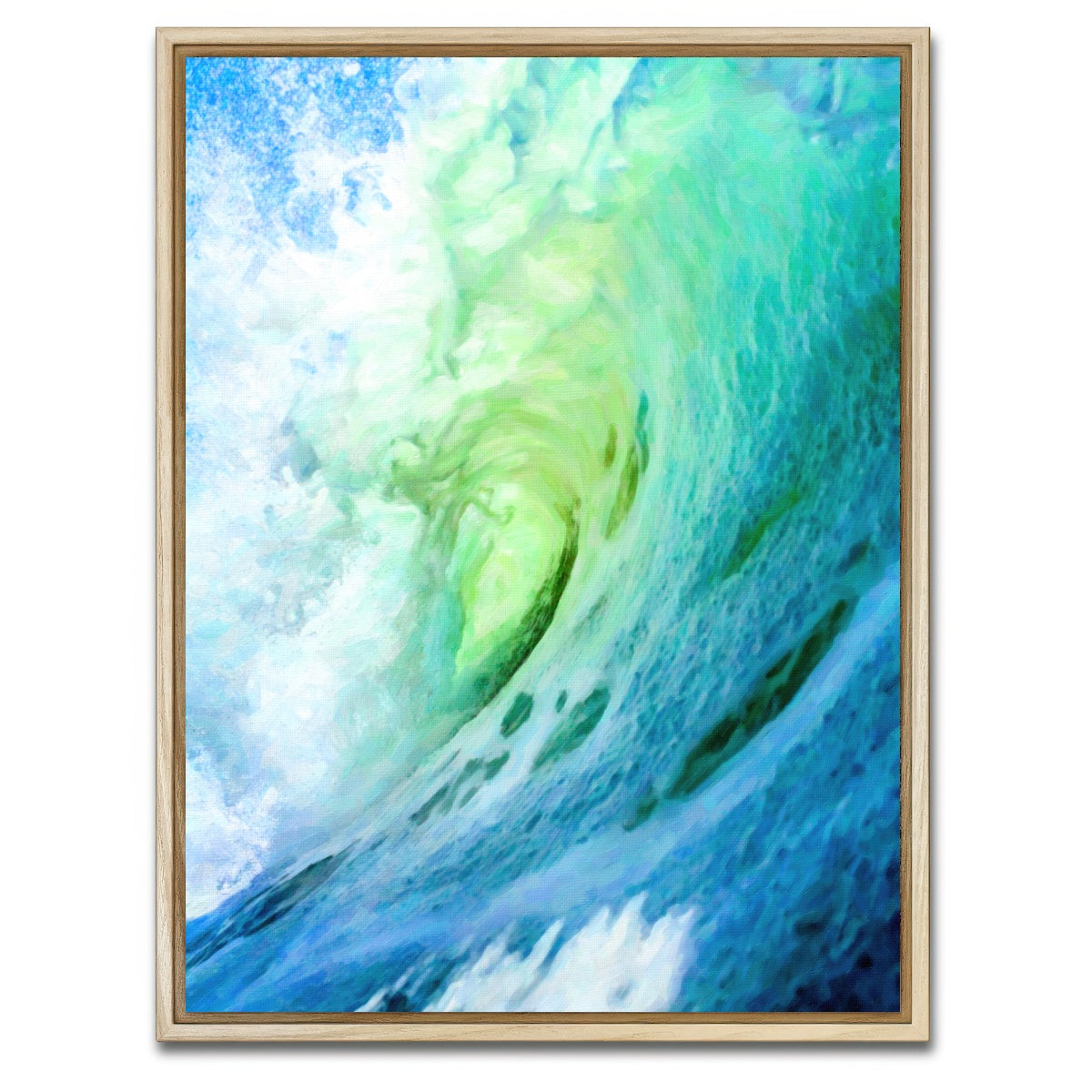 AUTO-MOCKUP WHITE | surf's-up | 1 Piece | Natural Framed Canvas | group=3x4