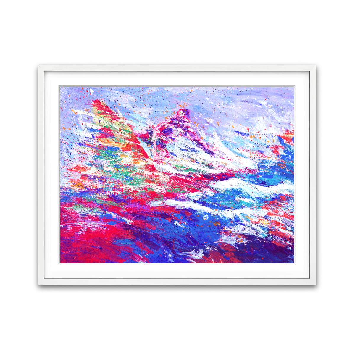 Framed Print 4x3 White