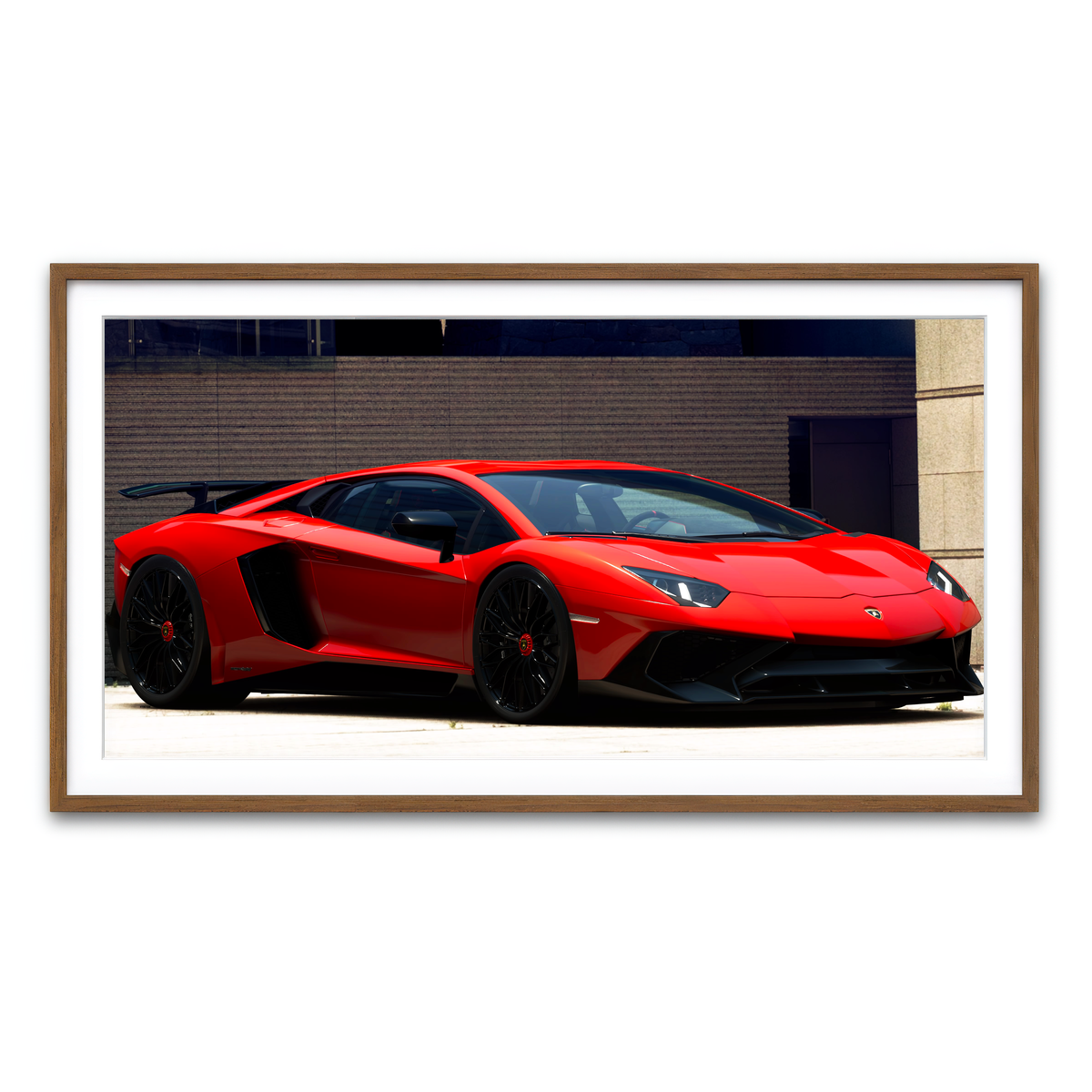 Framed Print 2x1 Walnut