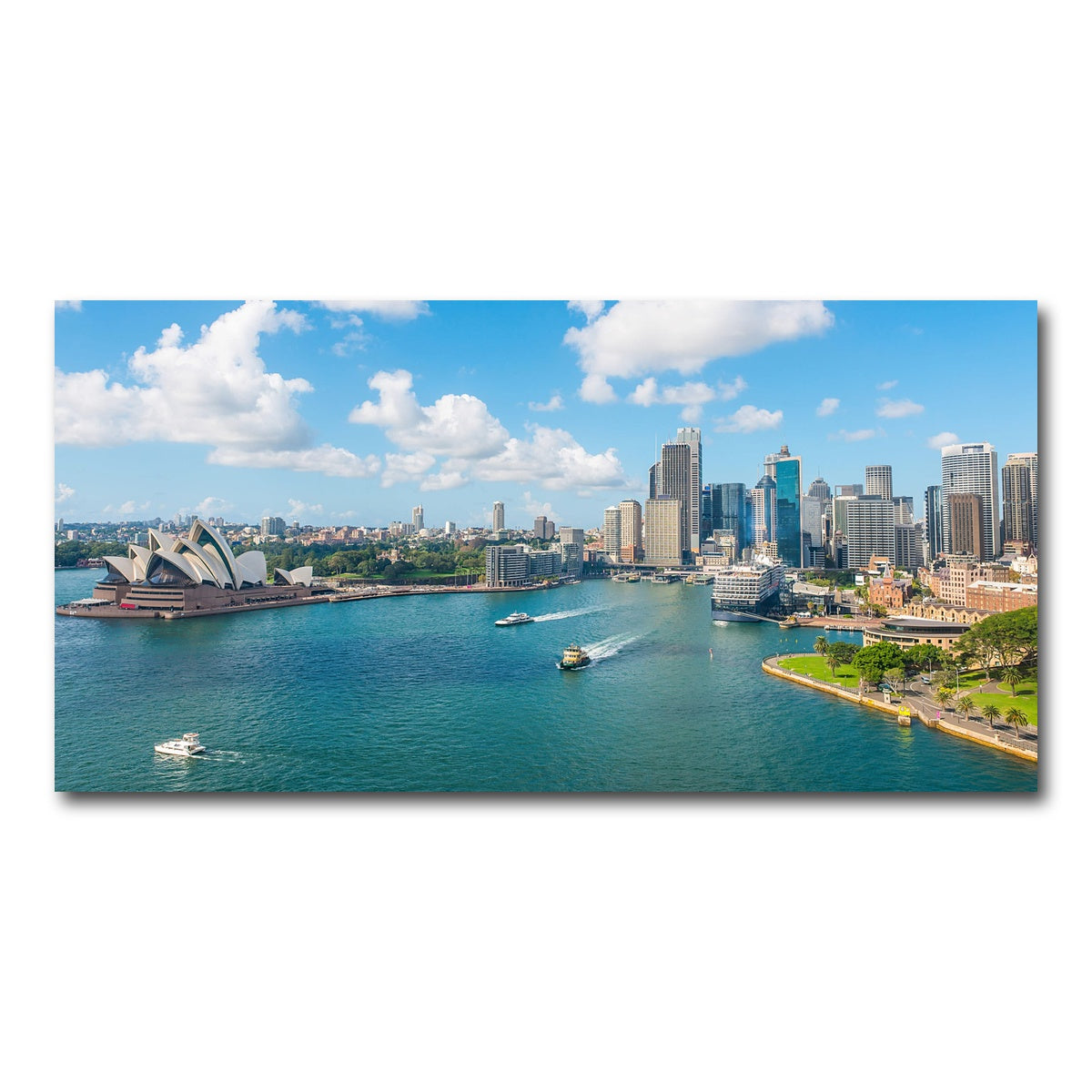 AUTO-MOCKUP WHITE | sydney skyline | 1 Piece | Gallery Wrap Canvas | group=2x1