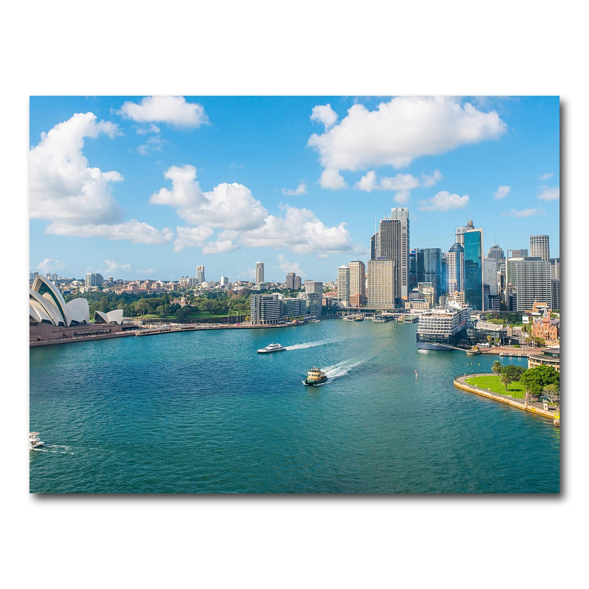 AUTO-MOCKUP WHITE | sydney skyline | 1 Piece | Gallery Wrap Canvas | group=4x3