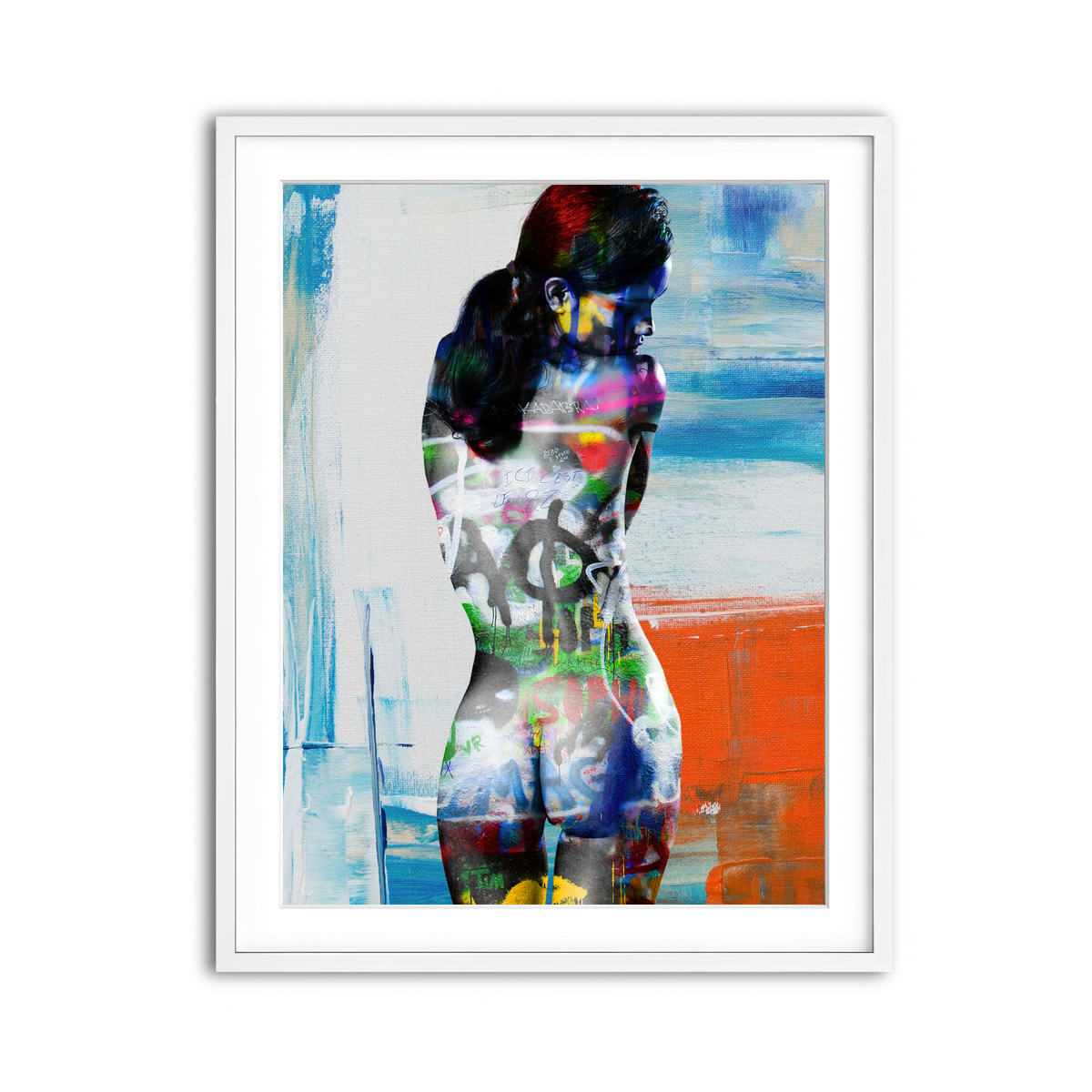 Framed Print 3x4 White