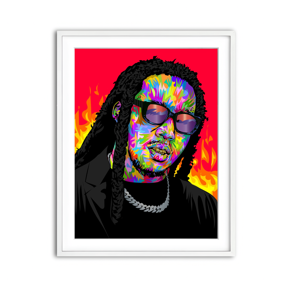 Framed Print 3x4 White