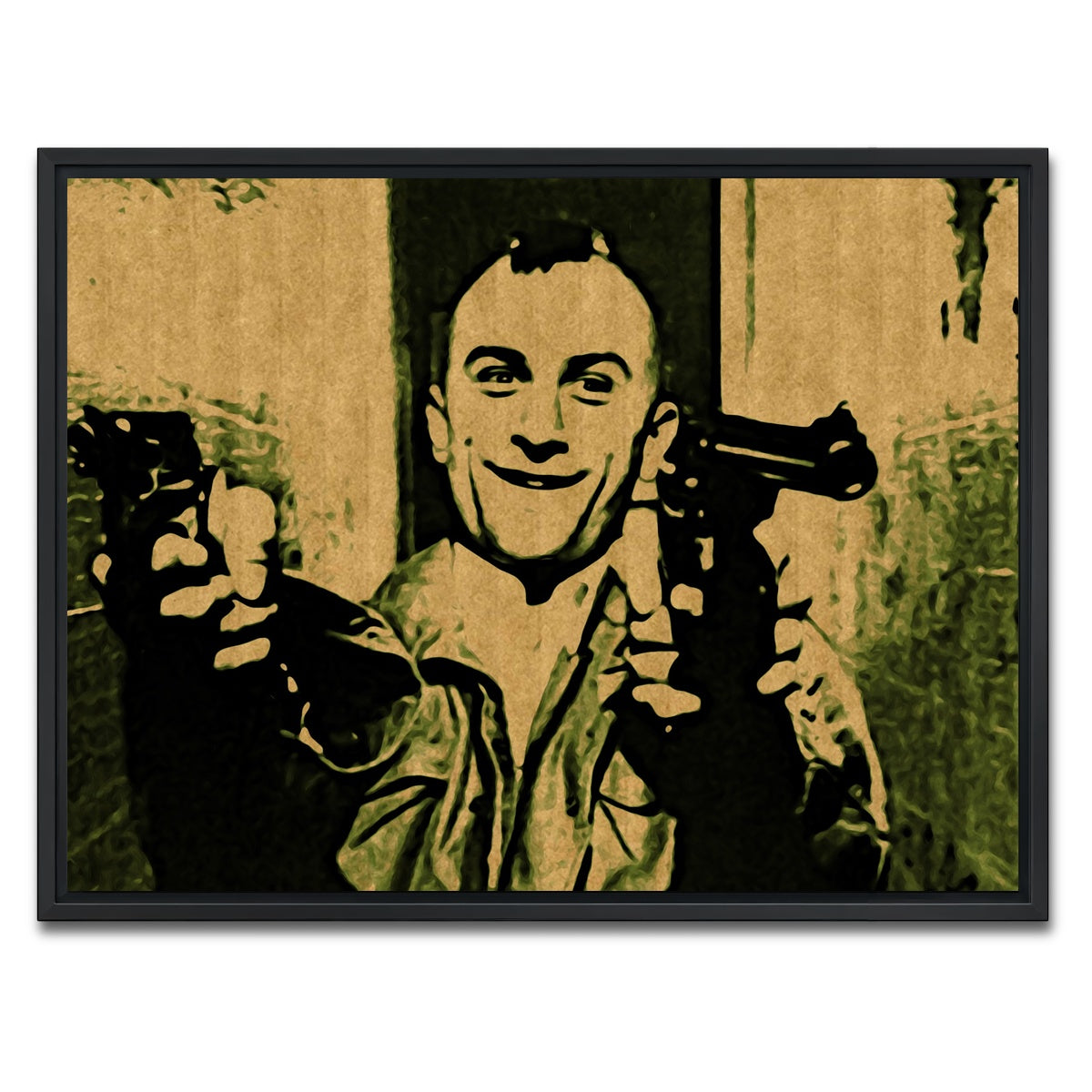 AUTO-MOCKUP WHITE | taxi driver | 1 Piece | Black Framed Canvas | group=4x3