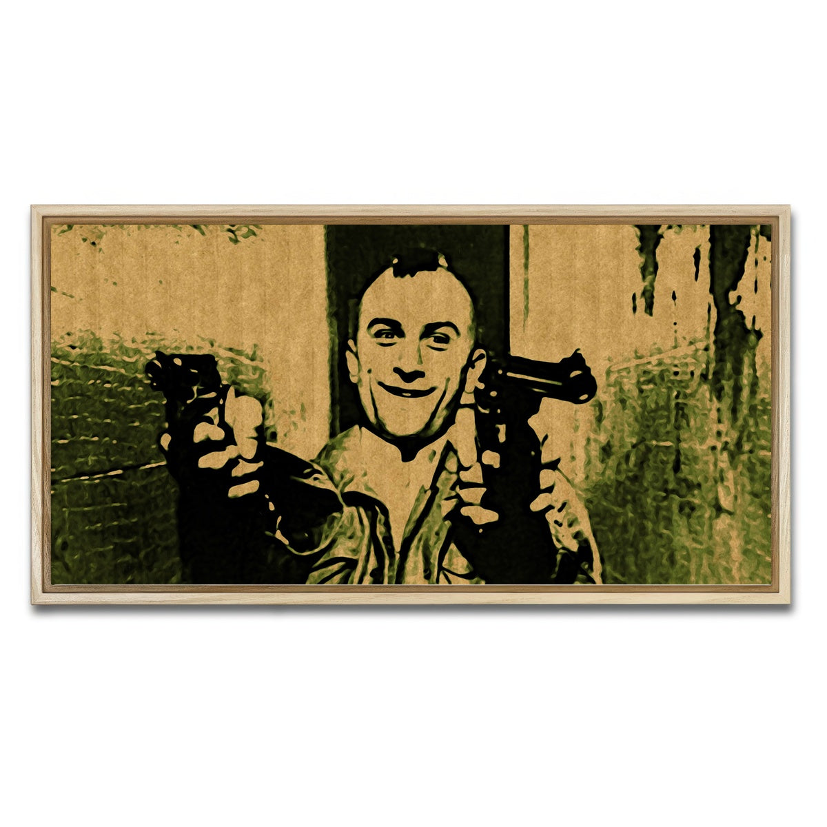 AUTO-MOCKUP WHITE | taxi driver | 1 Piece | Natural Framed Canvas | group=2x1