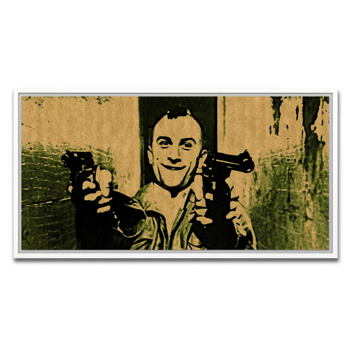 AUTO-MOCKUP WHITE | taxi driver | 1 Piece | White Framed Canvas | group=2x1