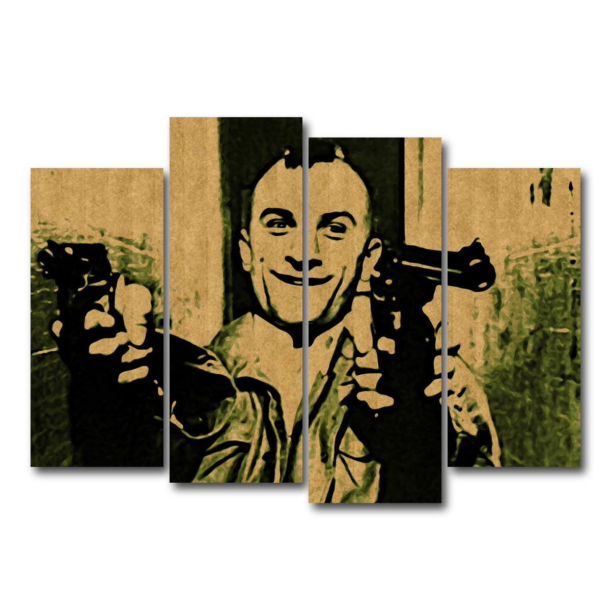 AUTO-MOCKUP WHITE | taxi driver | 4 Piece | Gallery Wrap Canvas | group=4_normal