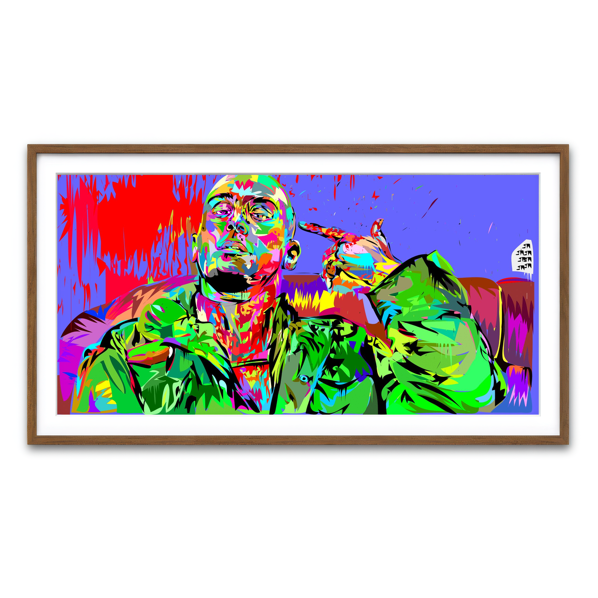 Framed Print 2x1 Walnut