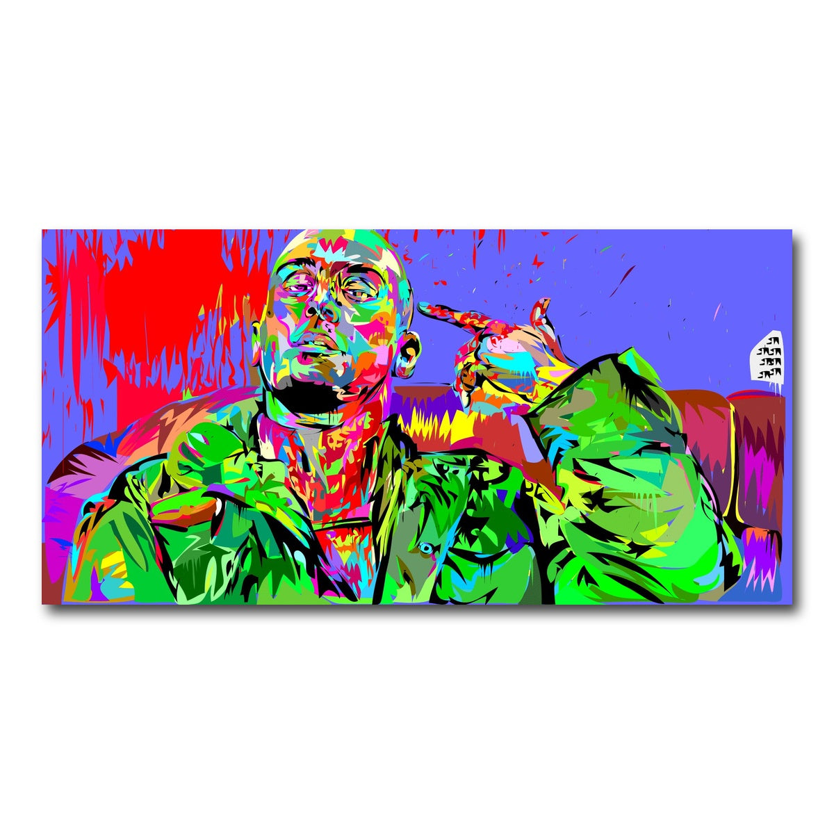 AUTO-MOCKUP WHITE | taxi driver colors | 1 Piece | Gallery Wrap Canvas | group=2x1