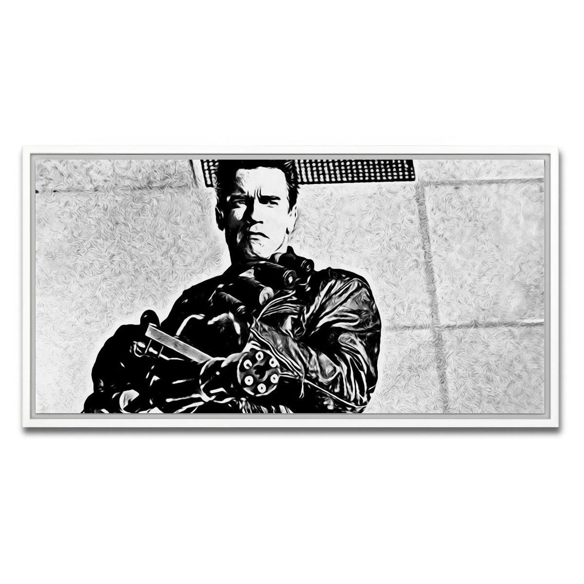 AUTO-MOCKUP WHITE | terminator 2 | 1 Piece | White Framed Canvas | group=2x1