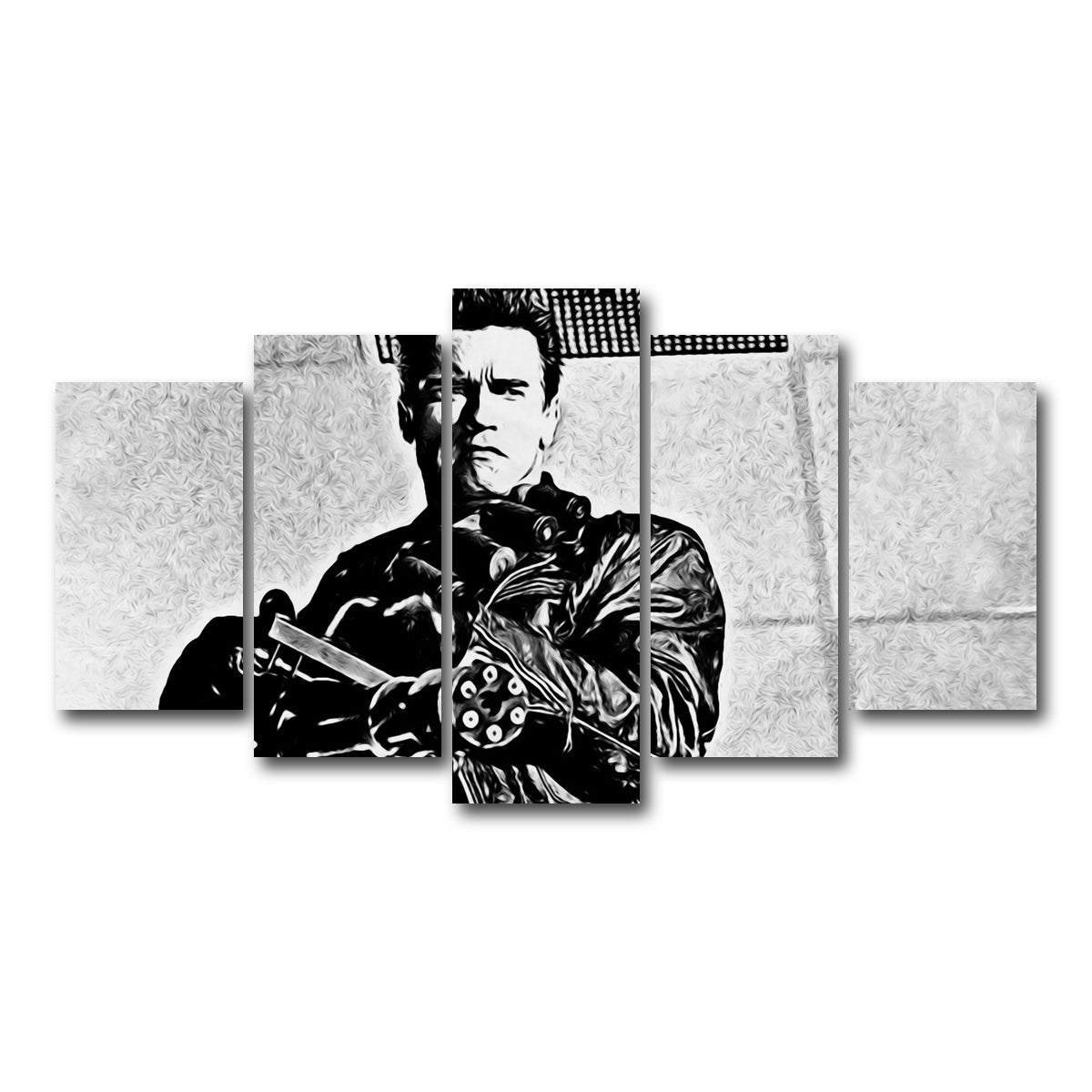 AUTO-MOCKUP WHITE | terminator 2 | 5 Piece | Gallery Wrap Canvas | group=5_normal