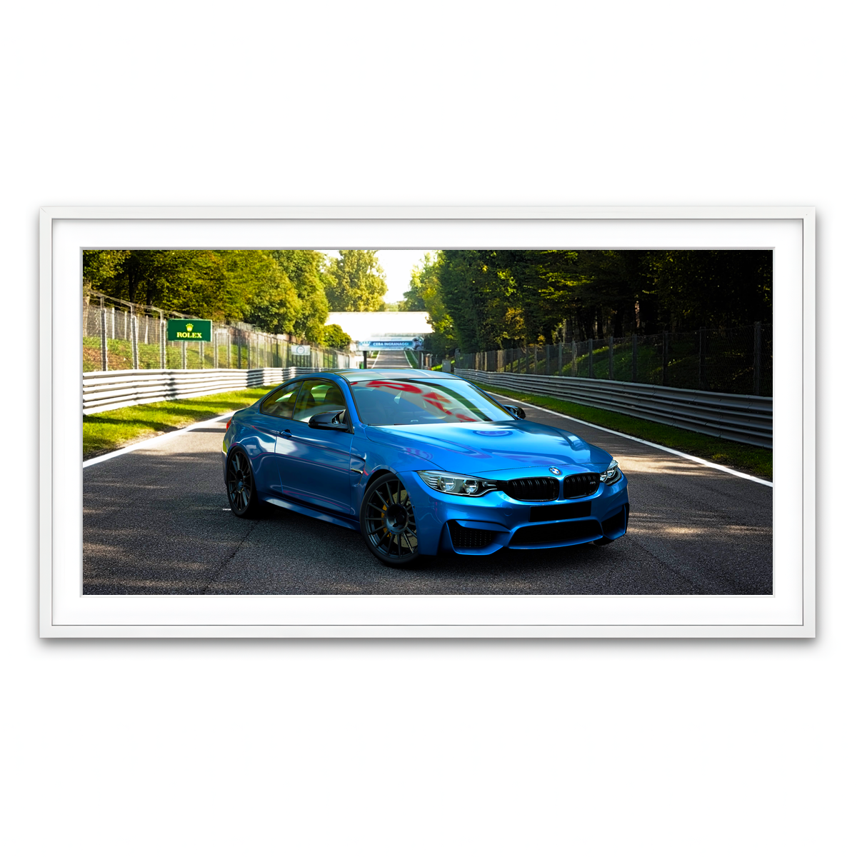 Framed Print 2x1 White