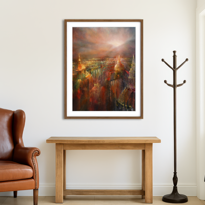 AUTO-MOCKUP ROOM | The City Wakes Up Wall Art