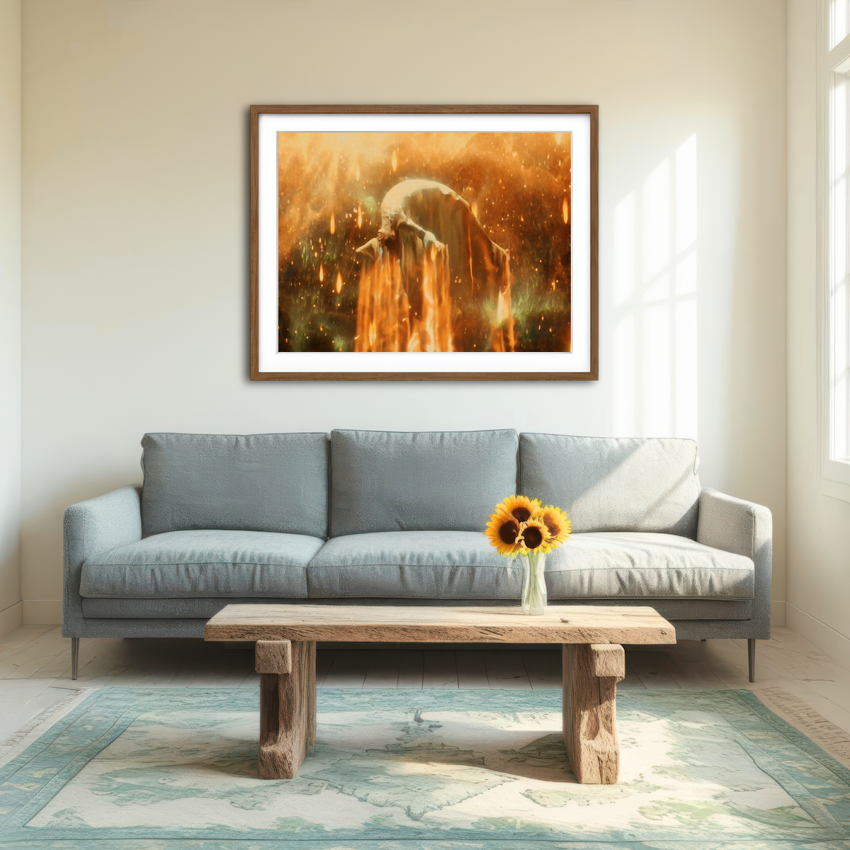 AUTO-MOCKUP ROOM | The Fountain Wall Art