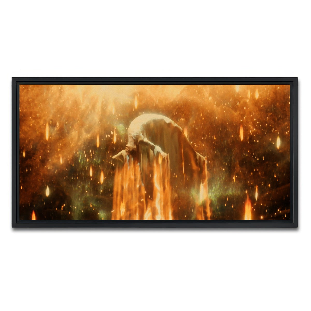 AUTO-MOCKUP WHITE | the fountain | 1 Piece | Black Framed Canvas | group=2x1