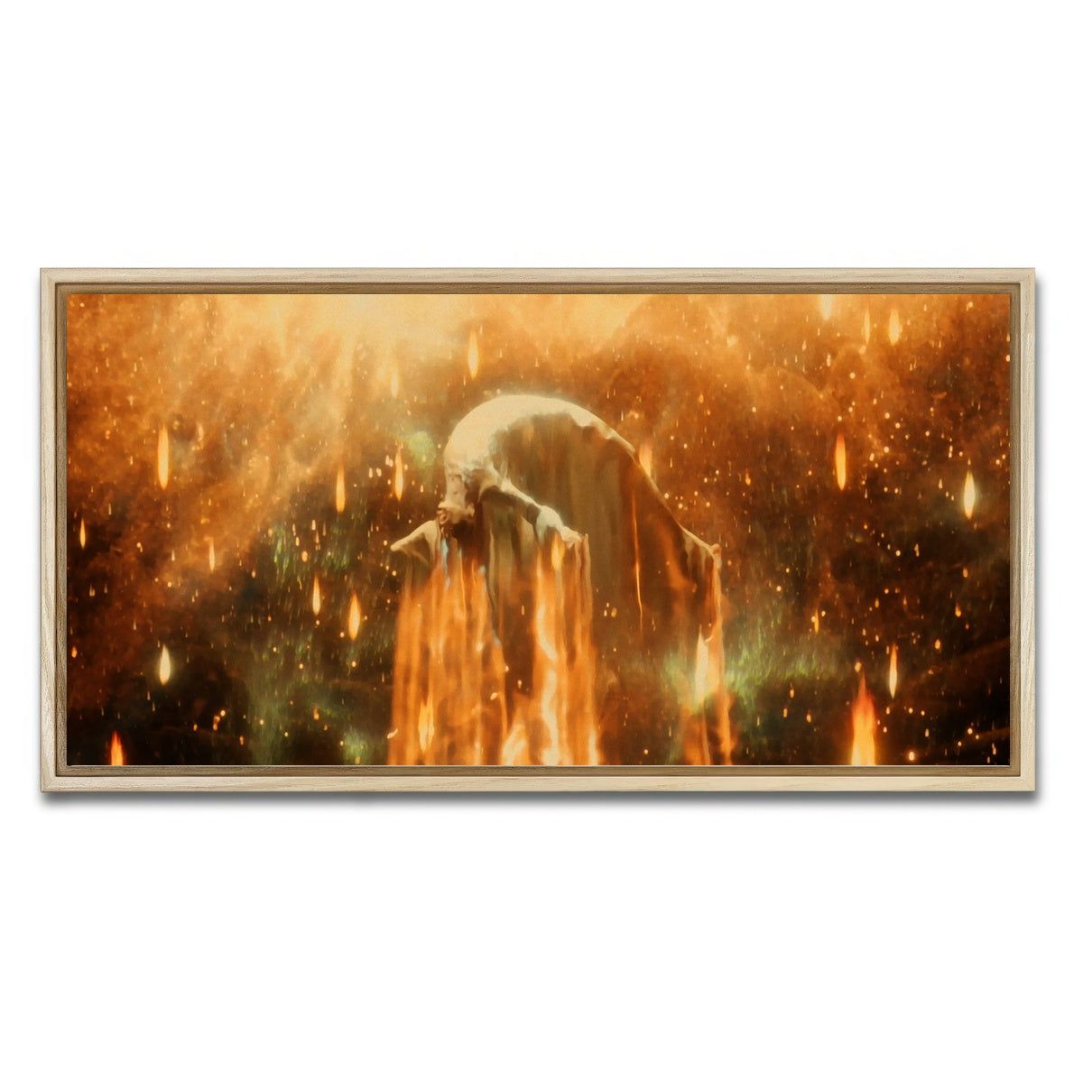 AUTO-MOCKUP WHITE | the fountain | 1 Piece | Natural Framed Canvas | group=2x1